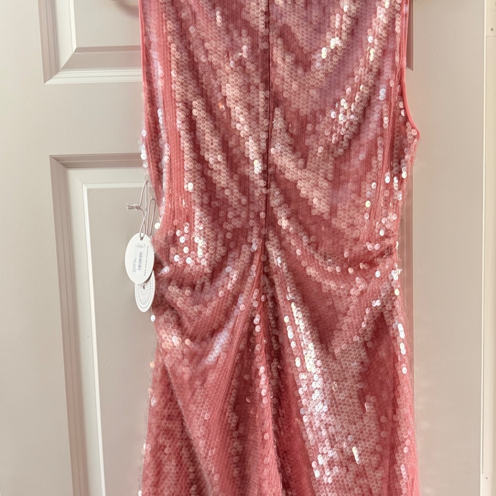 STAUD Sequin Eton dress mini Large - Picture 2 of 7